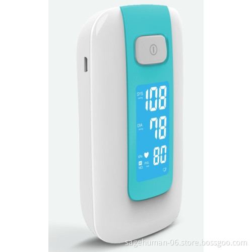Wearable integrated design blood pressure monitor with one key operation
